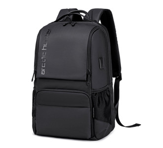 ARCTIC HUNTER τσάντα πλάτης B00532 με θήκη laptop 15.6", USB, 28L, μαύρη