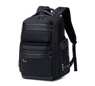 ARCTIC HUNTER τσάντα πλάτης B00682 με θήκη laptop 15.6", USB, λουκέτο TSA, 23.5L, μαύρη