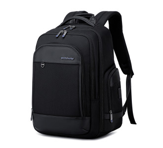 ARCTIC HUNTER τσάντα πλάτης B00683 με θήκη laptop 15.6", USB, 20.5L, μαύρη