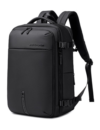 ARCTIC HUNTER τσάντα πλάτης B00866 με θήκη laptop 15.6", αεροστεγής θήκη, 35.5L/49.5L, μαύρη