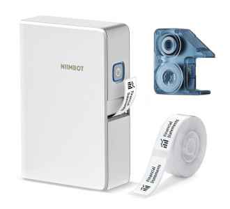 NIIMBOT smart θερμικός εκτυπωτής ετικετών B18, 203dpi, Bluetooth, λευκός