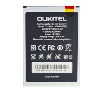 OUKITEL μπαταρία για smartphone C23 Pro OUKITEL μπαταρία για smartphone C23 Pro