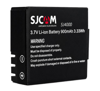 SJCAM μπαταρία για SJ4000 series action κάμερες, 900mAh SJCAM μπαταρία για SJ4000 series action κάμερες, 900mAh