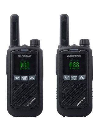 BAOFENG σετ ασύρματοι πομποδέκτες BF-T17, PMR, 0.5W, μαύρο, 2τμχ