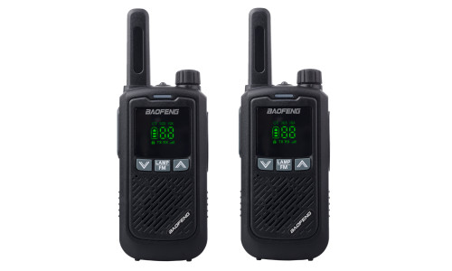 BAOFENG σετ ασύρματοι πομποδέκτες BF-T17, PMR, 0.5W, μαύρο, 2τμχ