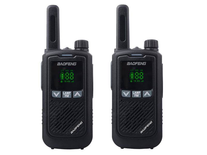 BAOFENG σετ ασύρματοι πομποδέκτες BF-T17, PMR, 0.5W, μαύρο, 2τμχ