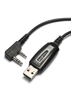 BAOFENG καλώδιο USB σε 2 pin BFG-CBL για προγραμματισμό πομποδεκτών, 1m, μαύρο