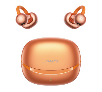 USAMS earphones με θήκη φόρτισης Echo R03, OWS, Φ11mm, 40/300mAh, πορτοκαλί USAMS earphones με θήκη φόρτισης Echo R03, OWS, Φ11mm, 40/300mAh, πορτοκαλί