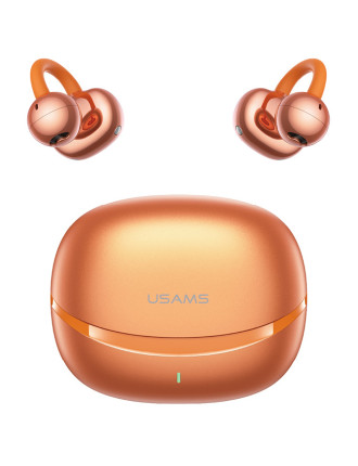 USAMS earphones με θήκη φόρτισης Echo R03, OWS, Φ11mm, 40/300mAh, πορτοκαλί USAMS earphones με θήκη φόρτισης Echo R03, OWS, Φ11mm, 40/300mAh, πορτοκαλί