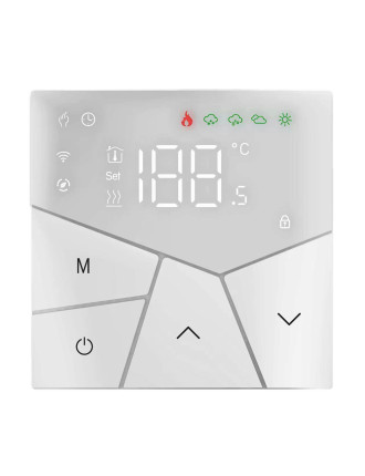 Smart θερμοστάτης πετρελαίου BHT-15GBLW, WiFi, χωνευτός, λευκός Smart θερμοστάτης πετρελαίου BHT-15GBLW, WiFi, χωνευτός, λευκός