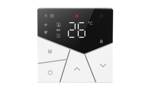 Smart θερμοστάτης πετρελαίου BHT-15GBLW, WiFi, χωνευτός, μαύρος