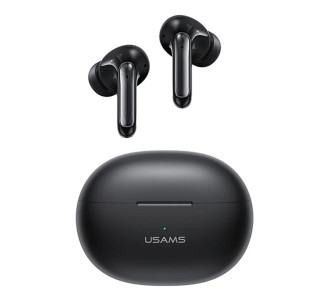 USAMS earphones με θήκη φόρτισης US-XD19, TWS, ENC, Φ13mm, μαύρα