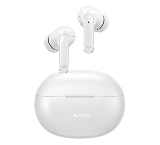 USAMS earphones με θήκη φόρτισης US-XD19, TWS, ENC, Φ13mm, λευκά