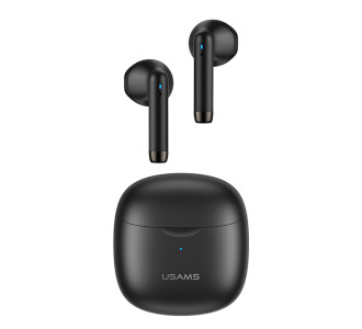 USAMS earphones IA04 με θήκη φόρτισης, True Wireless, Φ13mm, μαύρα USAMS earphones IA04 με θήκη φόρτισης, True Wireless, Φ13mm, μαύρα