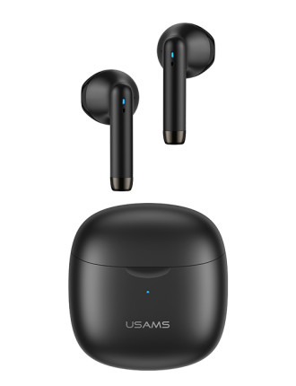 USAMS earphones IA04 με θήκη φόρτισης, True Wireless, Φ13mm, μαύρα USAMS earphones IA04 με θήκη φόρτισης, True Wireless, Φ13mm, μαύρα