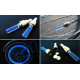 Καπάκι βαλβίδας ποδηλάτου BIKE-0031, LED, 6.5cm, 2τμχ, μπλε