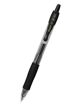 PILOT στυλό διαρκείας gel G-2, 0.7mm, 14cm, μαύρο