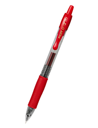 PILOT στυλό διαρκείας gel G-2, 0.7mm, 14cm, κόκκινο