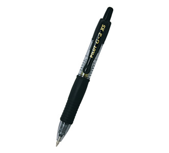 PILOT στυλό διαρκείας gel G-2 XS, 0.7mm, 11cm, μαύρο