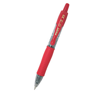 PILOT στυλό διαρκείας gel G-2 XS, 0.7mm, 11cm, κόκκινο
