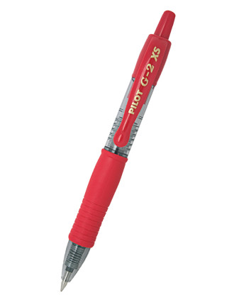 PILOT στυλό διαρκείας gel G-2 XS, 0.7mm, 11cm, κόκκινο