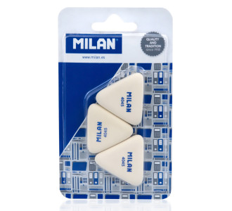 MILAN γόμα 445 BMM10099MP, τρίγωνη 40 x 40 x40 x 6mm, σετ 3τμχ