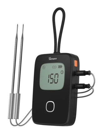 SONOFF smart θερμόμετρο barbeque BMT01 με 2x αισθητήρες, έως 300 °C, μαύρο