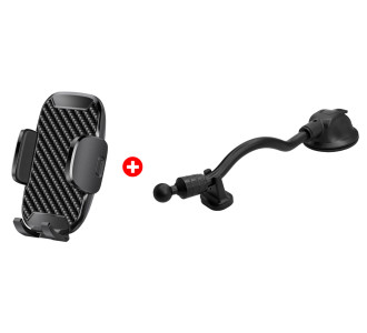 POWERTECH βάση smartphone αυτοκινήτου για ταμπλό BNDL-0157, μαύρη POWERTECH βάση smartphone αυτοκινήτου για ταμπλό BNDL-0157, μαύρη