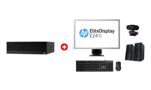HP PC Engage Flex Pro-C SFF, Refurbished Grade A Repainted, i5-8500, 8/256GB SSD, Windows 11 Home, με οθόνη E241I/ποντίκι/πληκτρολόγιο/ηχεία/camera