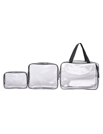 Σετ νεσεσέρ BQ60, αδιάβροχα, διάφανα, 3τμχ Σετ νεσεσέρ BQ60, αδιάβροχα, διάφανα, 3τμχ