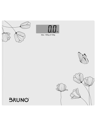 BRUNO ψηφιακή ζυγαριά BRN-0055, έως 180kg, λευκή BRUNO ψηφιακή ζυγαριά BRN-0055, έως 180kg, λευκή