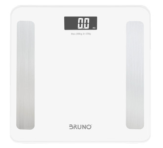 BRUNO Smart ψηφιακή ζυγαριά με λιπομετρητή BRN-0058, έως 180kg, λευκή