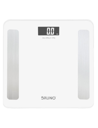 BRUNO Smart ψηφιακή ζυγαριά με λιπομετρητή BRN-0058, έως 180kg, λευκή BRUNO Smart ψηφιακή ζυγαριά με λιπομετρητή BRN-0058, έως 180kg, λευκή
