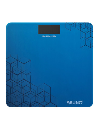 BRUNO ψηφιακή ζυγαριά BRN-0073, έως 180kg, επαναφορτιζόμενη, μπλε BRUNO ψηφιακή ζυγαριά BRN-0073, έως 180kg, επαναφορτιζόμενη, μπλε