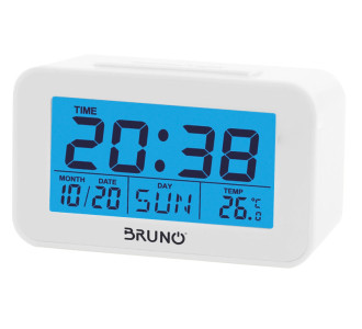BRUNO ξυπνητήρι BRN-0129 με μέτρηση θερμοκρασίας, °C & °F, λευκό BRUNO ξυπνητήρι BRN-0129 με μέτρηση θερμοκρασίας, °C & °F, λευκό