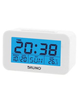 BRUNO ξυπνητήρι BRN-0129 με μέτρηση θερμοκρασίας, °C & °F, λευκό BRUNO ξυπνητήρι BRN-0129 με μέτρηση θερμοκρασίας, °C & °F, λευκό