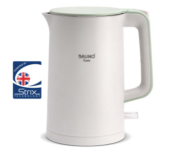 BRUNO βραστήρας BRN-0140 με διπλό τοίχωμα, 1.7L, Strix, 2200W, λευκός BRUNO βραστήρας BRN-0140 με διπλό τοίχωμα, 1.7L, Strix, 2200W, λευκός