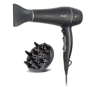 BRUNO σεσουάρ μαλλιών AC BRN-0155, 2200W, με φυσούνα, μαύρο