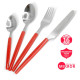 BRUNO σετ μαχαιροπίρουνα ανοξείδωτα Accorto, κόκκινο, 16τμχ BRUNO σετ μαχαιροπίρουνα ανοξείδωτα Accorto, κόκκινο, 16τμχ