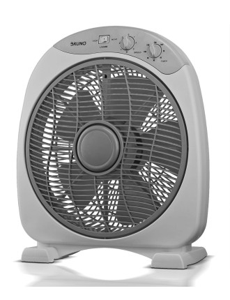 BRUNO ανεμιστήρας Box Fan BRN-0184, επιτραπέζιος/δαπέδου, 38W 32cm, γκρι