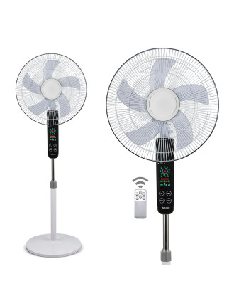 BRUNO ανεμιστήρας προηγμένων λειτουργιών BRN-0189 με τηλεχειριστήριο, 45W, Φ43εκ x 130εκ, λευκός