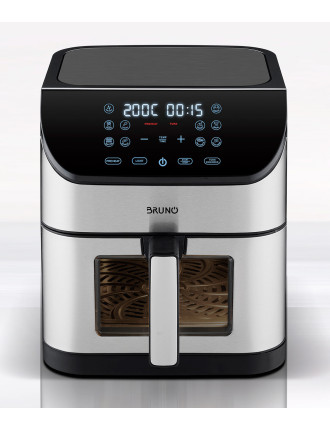 BRUNO φριτέζα αέρος BRN-0194, 8lt, 1800W, inox/μαύρη