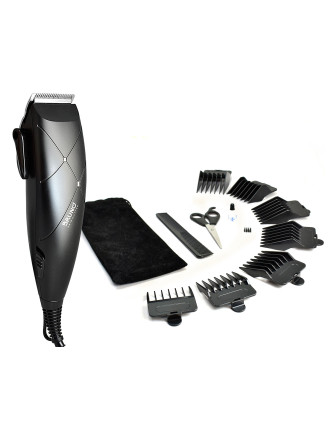 BRUNO σετ κουρευτική μηχανή ρεύματος BRN-0197 με εξαρτήματα & τσαντάκι, μαύρη