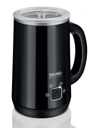 BRUNO συσκευή 4 σε 1 για ζεστό-κρύο αφρόγαλα BRN-0204, 280ml, 500W, ILAG επίστρωση, OTTER controler, μαύρη