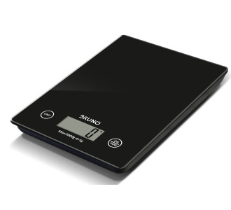 BRUNO ψηφιακή ζυγαριά κουζίνας BRN-0208, 1gr/5kg, Scale in Black