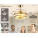 BRUNO ανεμιστήρας οροφής με LED φως BRN-0225, AC 122W, 42", Φ107x58εκ., χρυσός BRUNO ανεμιστήρας οροφής με LED φως BRN-0225, AC 122W, 42", Φ107x58εκ., χρυσός