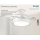 BRUNO ανεμιστήρας οροφής με LED φως BRN-0227, AC 82W, 42", Φ107x35cm, λευκός BRUNO ανεμιστήρας οροφής με LED φως BRN-0227, AC 82W, 42", Φ107x35cm, λευκός