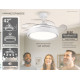 BRUNO ανεμιστήρας οροφής με LED φως BRN-0227, AC 82W, 42", Φ107x35cm, λευκός BRUNO ανεμιστήρας οροφής με LED φως BRN-0227, AC 82W, 42", Φ107x35cm, λευκός