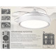 BRUNO ανεμιστήρας οροφής με LED φως BRN-0227, AC 82W, 42", Φ107x35cm, λευκός BRUNO ανεμιστήρας οροφής με LED φως BRN-0227, AC 82W, 42", Φ107x35cm, λευκός