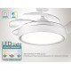 BRUNO ανεμιστήρας οροφής με LED φως BRN-0227, AC 82W, 42", Φ107x35cm, λευκός BRUNO ανεμιστήρας οροφής με LED φως BRN-0227, AC 82W, 42", Φ107x35cm, λευκός